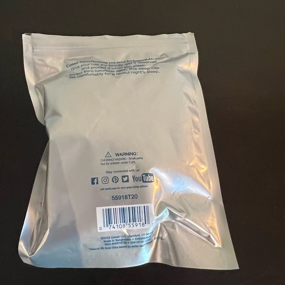 Satin Sleep cap made by CONAIR. Light pink. Protect you hair while you sleep. - Picture 4 of 4